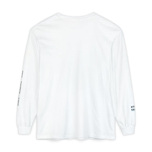 Long Sleeve T-Shirt — Minimal Sleeve Text Graphic