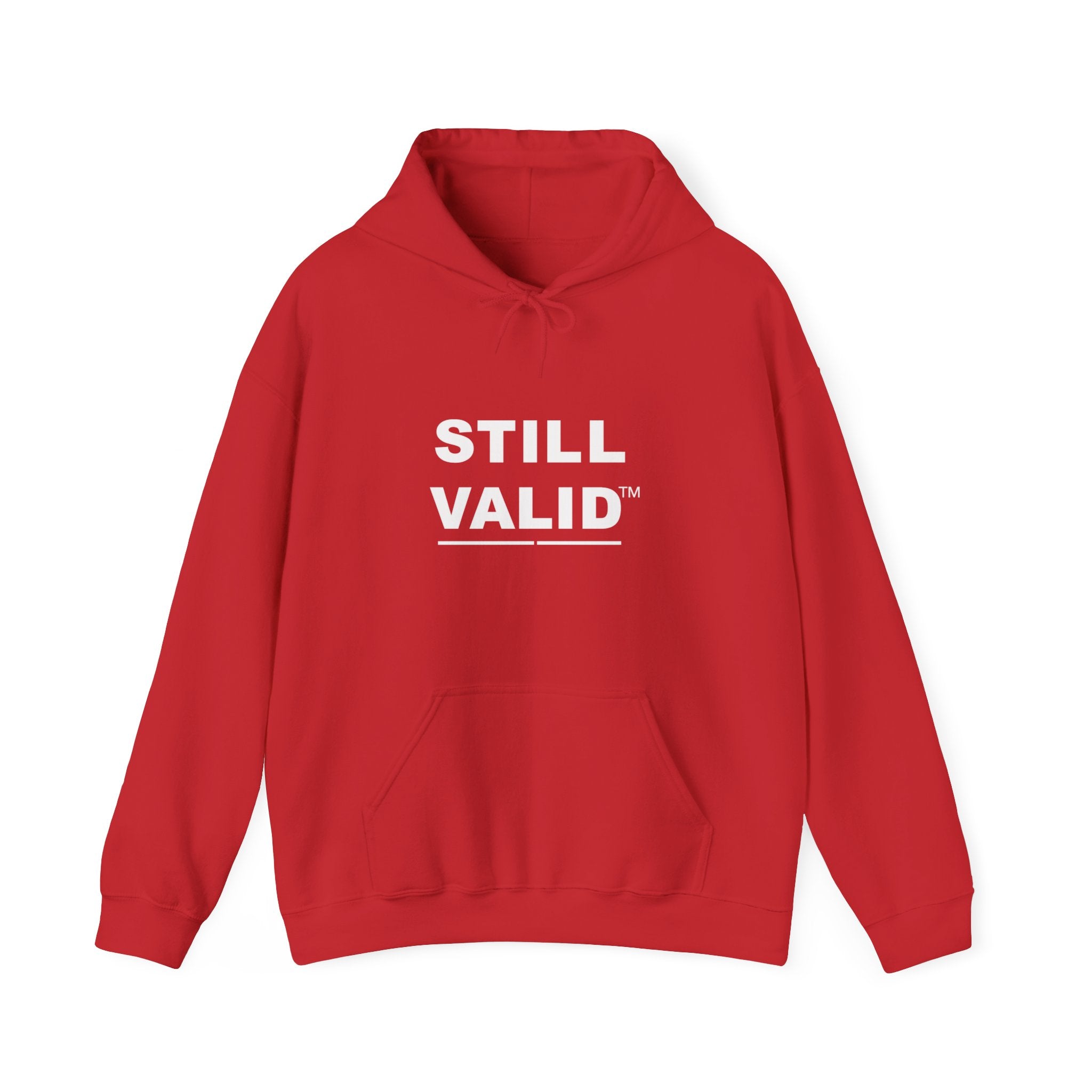 STILL VALID™ — White Logo Hoodie