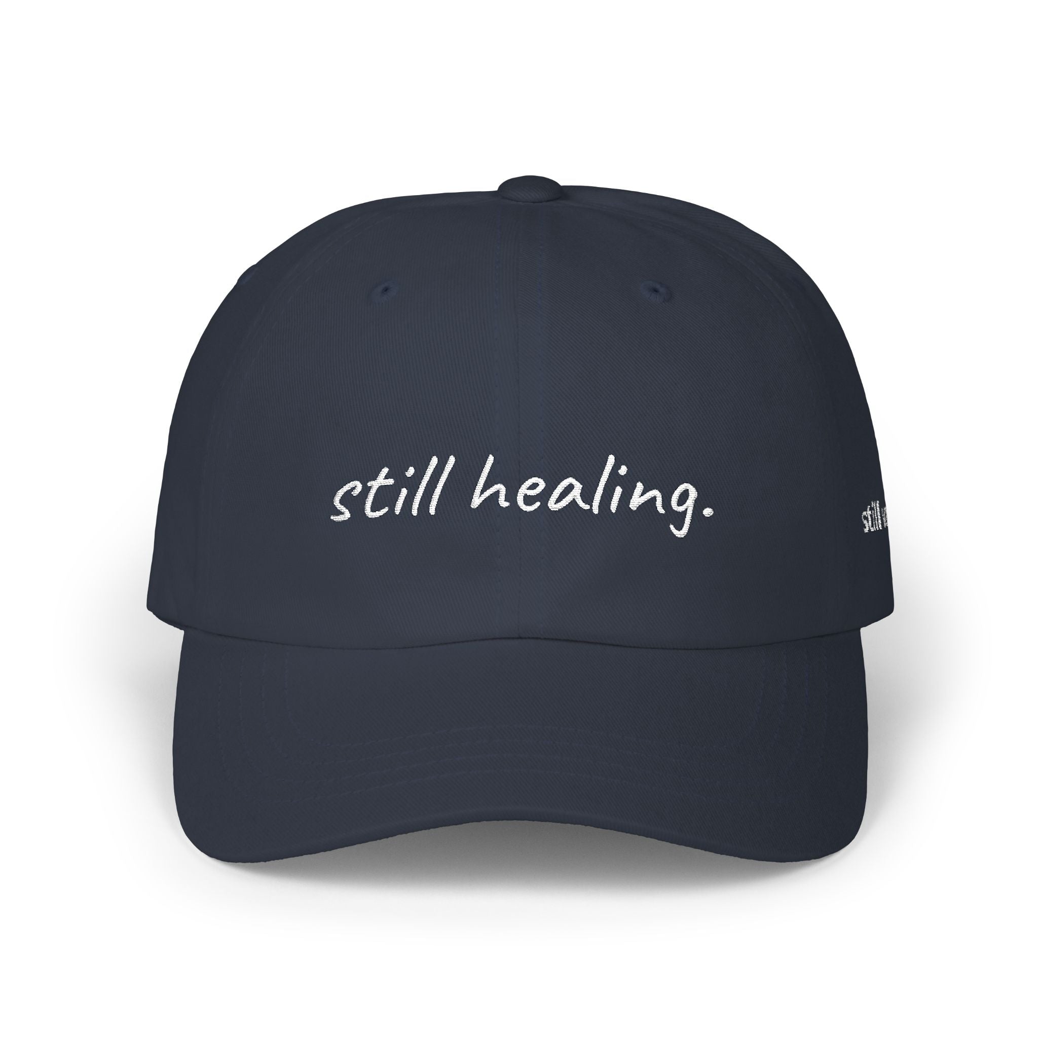 STILL VALID™ Still Healing Cap — Embroidered Vintage Baseball Hat