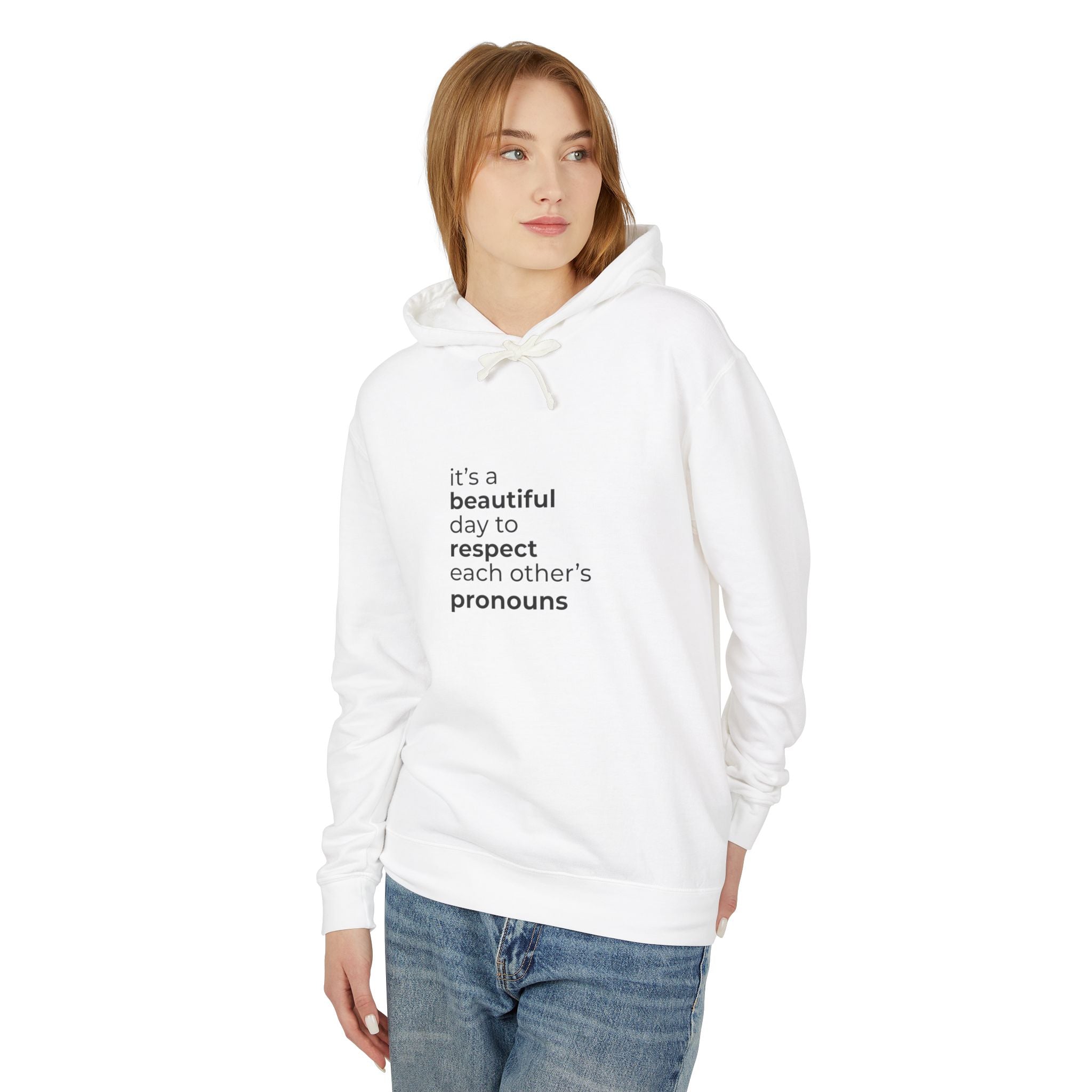 STILL VALID™ Special Edition — Respect Pronouns White Hoodie